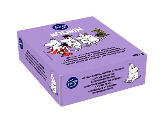 Moomin Blueberry-raspberry liquorice stick (30 pcs)